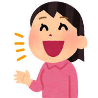 朗らかに喋る女性のイメージイラスト
