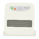 石油ファンヒーターのイラスト