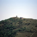 三ノ丸登山道から頂上を望んだ写真